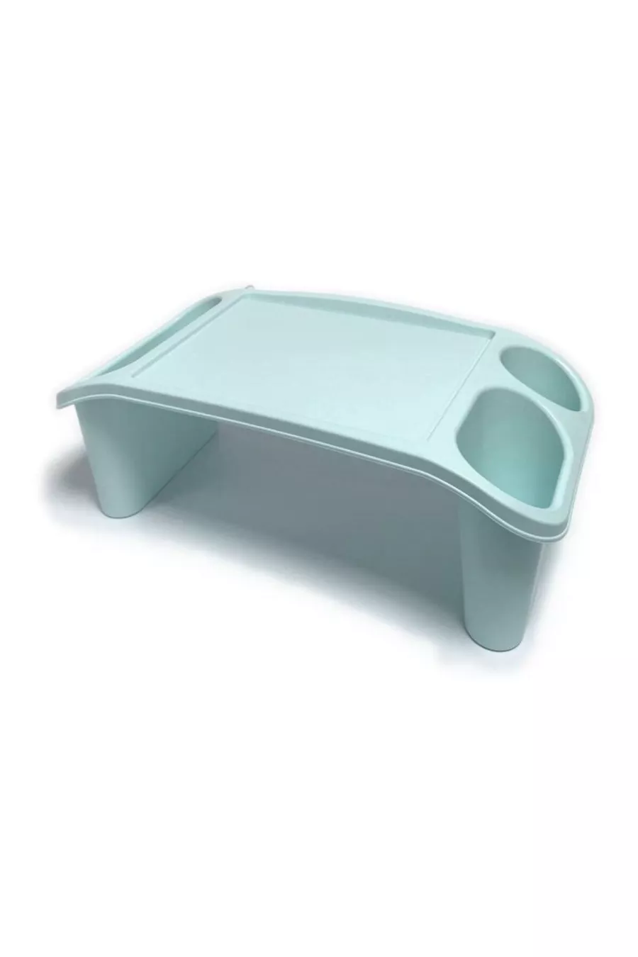 Bureau de loisir en plastique, table pour ordinateur portable, bleu