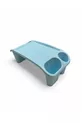 Bureau de loisir en plastique, table pour ordinateur portable, bleu