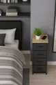 Commode à 4 tiroirs Organisateur de chambre à coucher Armoire à jouets en cuir avec tiroirs pour enfants