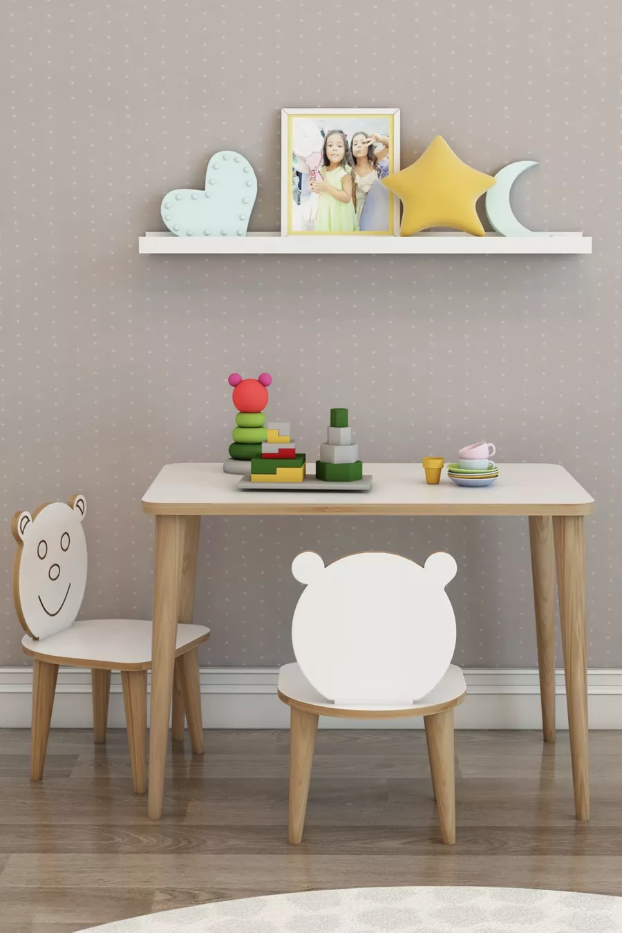 Table d'activité de jeu pour enfants Wini avec chaise