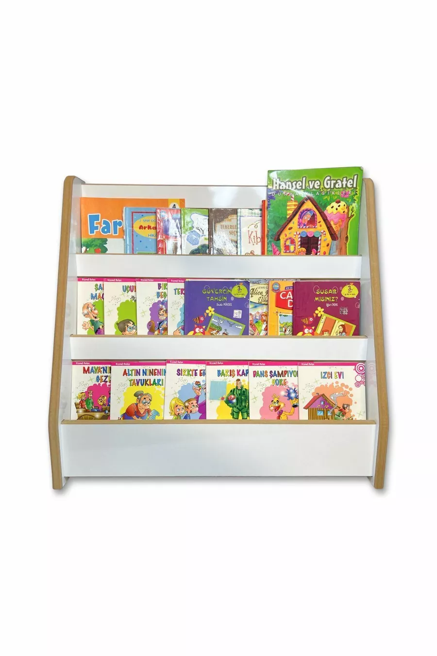 Bibliothèque à 3 étagères Melis - Chambre de bébé et d'enfant Bibliothèque Montessori à 3 étagères Melis