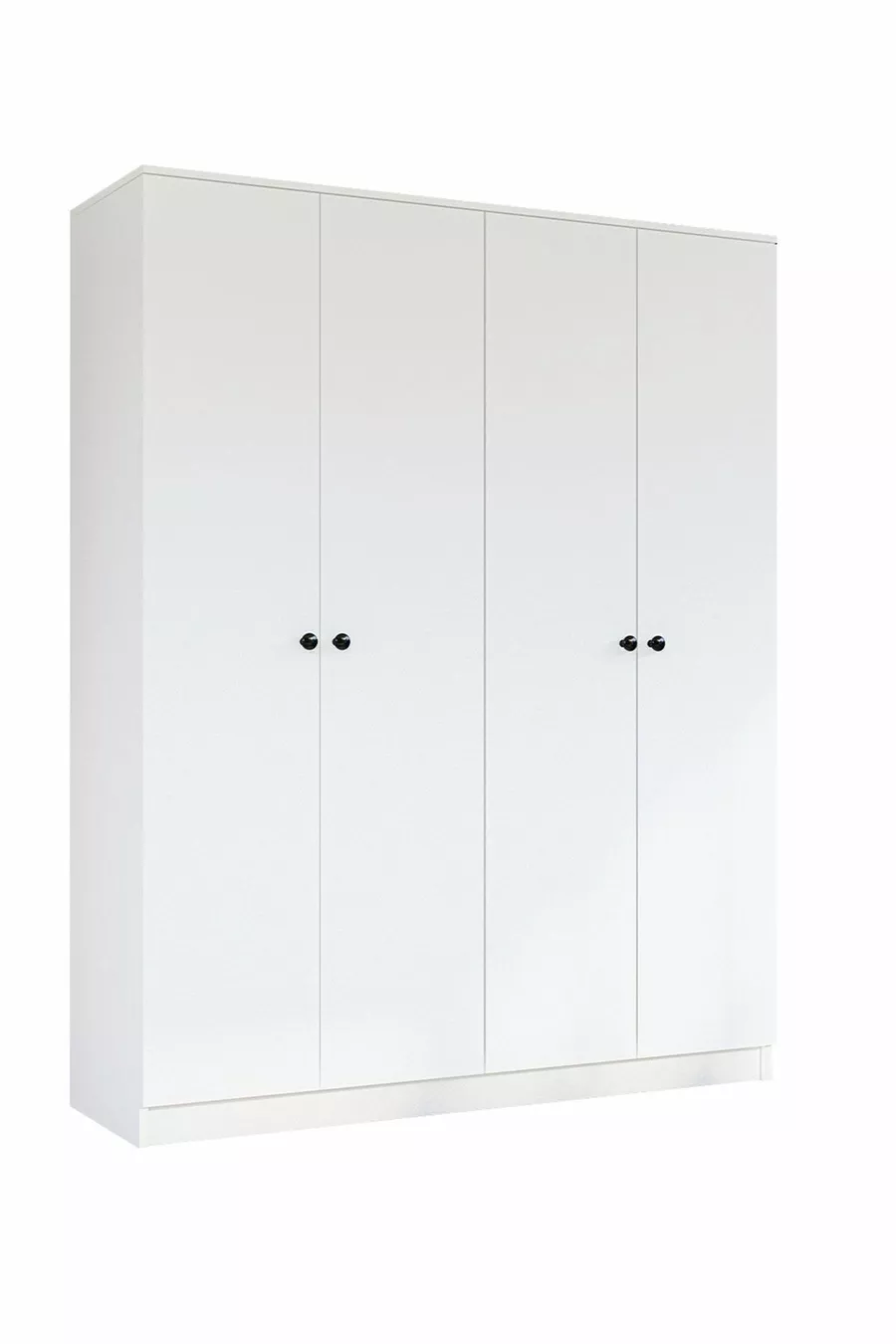 Armoire à 4 portes avec poignées à boutons