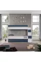 LIT SUPERPOSÉ, LIT SUPERPOSÉ BLANC ET BLEU AVEC PETIT MOTIF