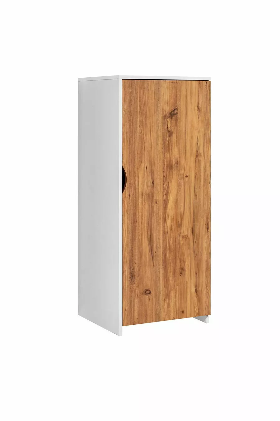 Lit superposé, lit superposé avec armoire et bureau, blanc-noix foncé, 1 matelas Comfort