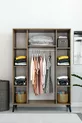 Armoire à quatre portes Atlas et penderie modèle moderne rayé  cm