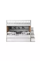 Lit superposé avec volets / MDF  à 100% / 2 matelas à ressorts en bambou / 2 ensembles de literie offerts