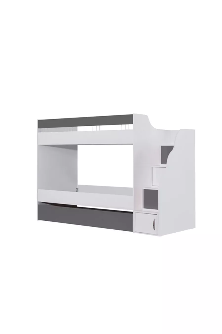 LIT SUPERPOSÉ PRESTIGE, LIT SUPERPOSÉ AVEC ÉTAGE - ANTHRACITE