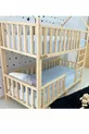 Lit superposé Montessori en bois avec toit Markaawm