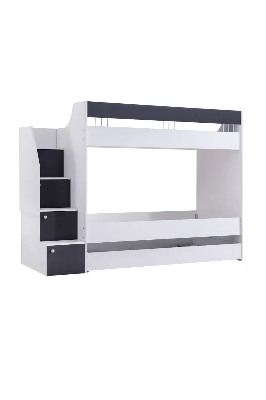 Lits superposés, Lit superposé Martin Yavrulu - Anthracite 2 matelas confort
