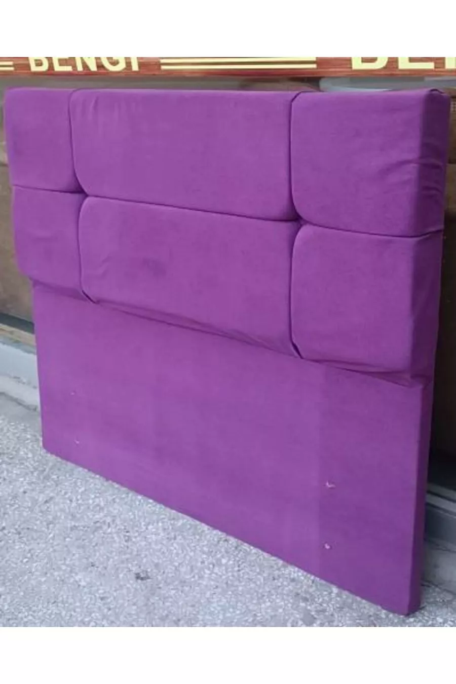 Titre DK Simple Tissu en velours de poulain Fuchsia foncé Rembourrage matelassé fait à la main