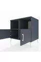 Commode Kronos 2 étagères 2 portes Anthracite-Anthracite