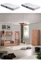 Lit superposé, lit superposé avec rampes amovibles pour enfants en Asie, armoire à 2 portes, 2 matelas Comfort