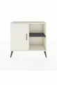 Commode Arges à 2 étagères avec une porte, couleur Pierre de lune/Anthracite