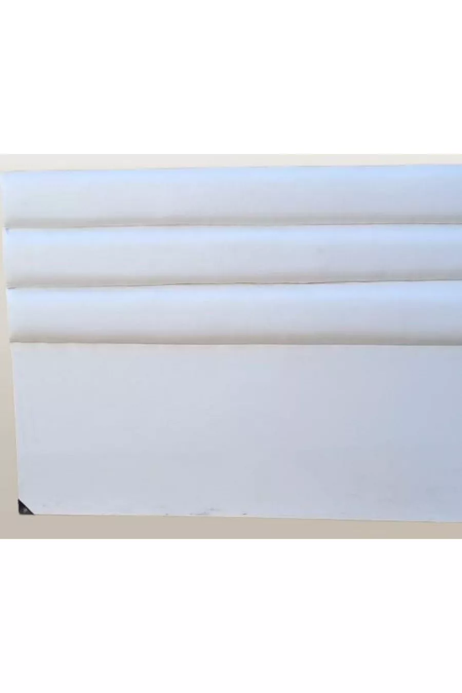 Titre DK Double Personne Modèle Cuir Synthétique Tissu Blanc Rempli en Tranches Fait Main