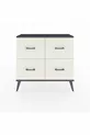 Commode Arges 4 tiroirs Anthracite-Anthracite/Gris quartz