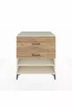 Commode Kronos avec une étagère et 2 tiroirs, Pierre de Lune-Pin