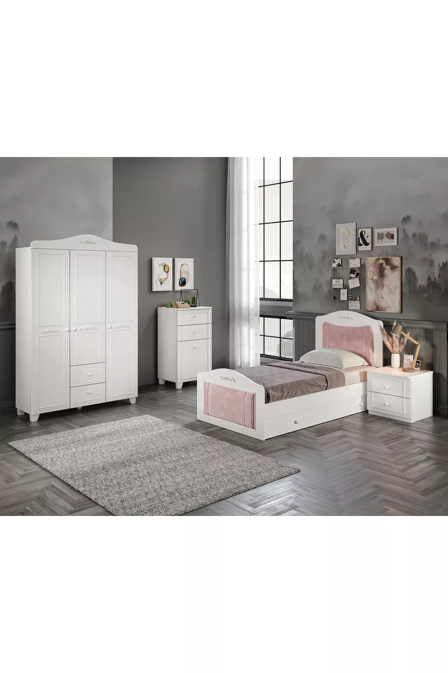 Chambre d'enfant et d'adolescent Tokyo Blanc