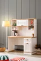 Chambre d'adolescent, Armoire Zenit à 3 portes, Lit simple avec barreaux et tiroirs, Bureau