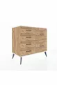 Commode Hyperion 6 tiroirs Pin-Antique/Pin
