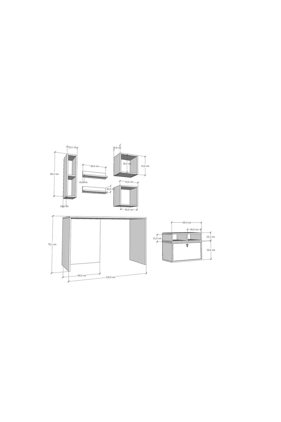 Ensemble de rangement modulable pour chambre d'enfant – 