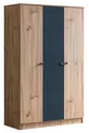 Lits superposés, lits superposés Riva avec 3 portes + 2 matelas Comfort