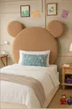 Tête de lit, peluche marron clair, tête de lit simple, tête de lit en peluche Mickey Mouse