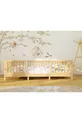 ALAZ - LIT DE SOL EN BOIS NATUREL POUR BÉBÉS ET ENFANTS, POUVANT ÊTRE UTILISÉ DEVANT MONTESSORI