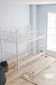 Lit superposé et lit simple pour enfants Defne Yavrulu en métal blanc