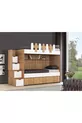LIT SUPERPOSÉ AVEC LIT SUPPLÉMENTAIRE EVİMŞAH NOYER / BLANC * LOT DE 3