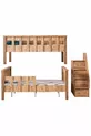 Lits superposés, Lit superposé Deluxe Séparable avec Armoire 3 Portes Élitaire