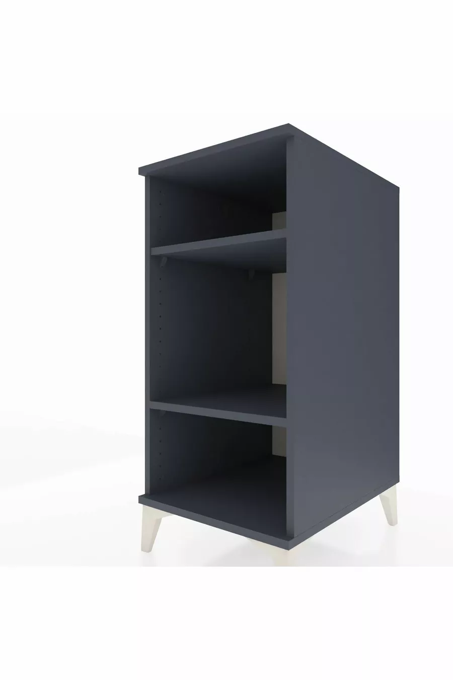 Chevet Kronos à 2 étagères Anthracite-Anthracite