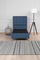 Lit coffre Gold Therapy bleu (TÊTE DE LIT ET MATELAS NON INCLUS)