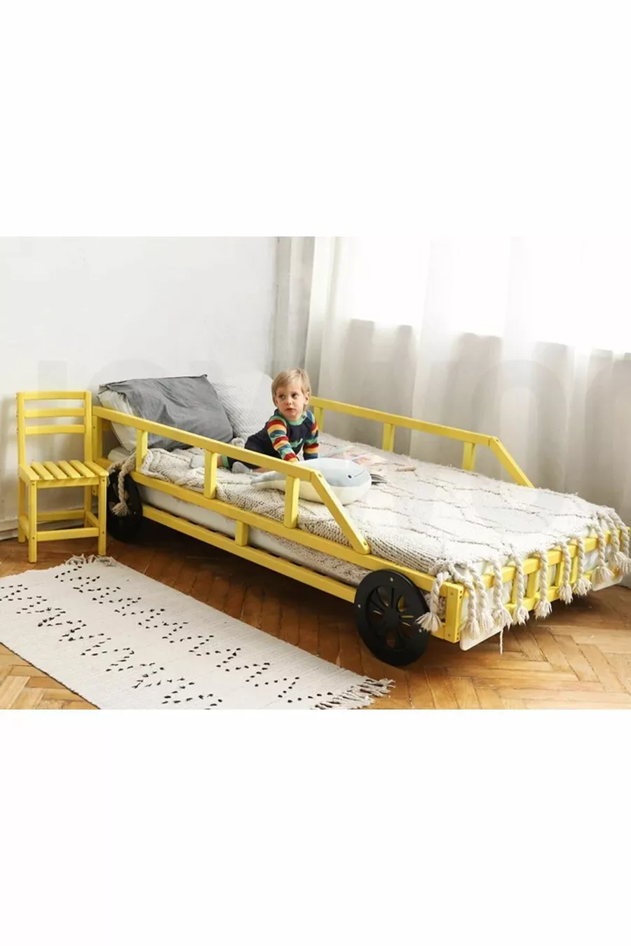 Lit Montessori en bois - Lit en bois massif - Lit pour enfants et bébés Montessori
