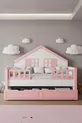 % Lit Montessori pour enfants en MDF avec tiroirs, rose