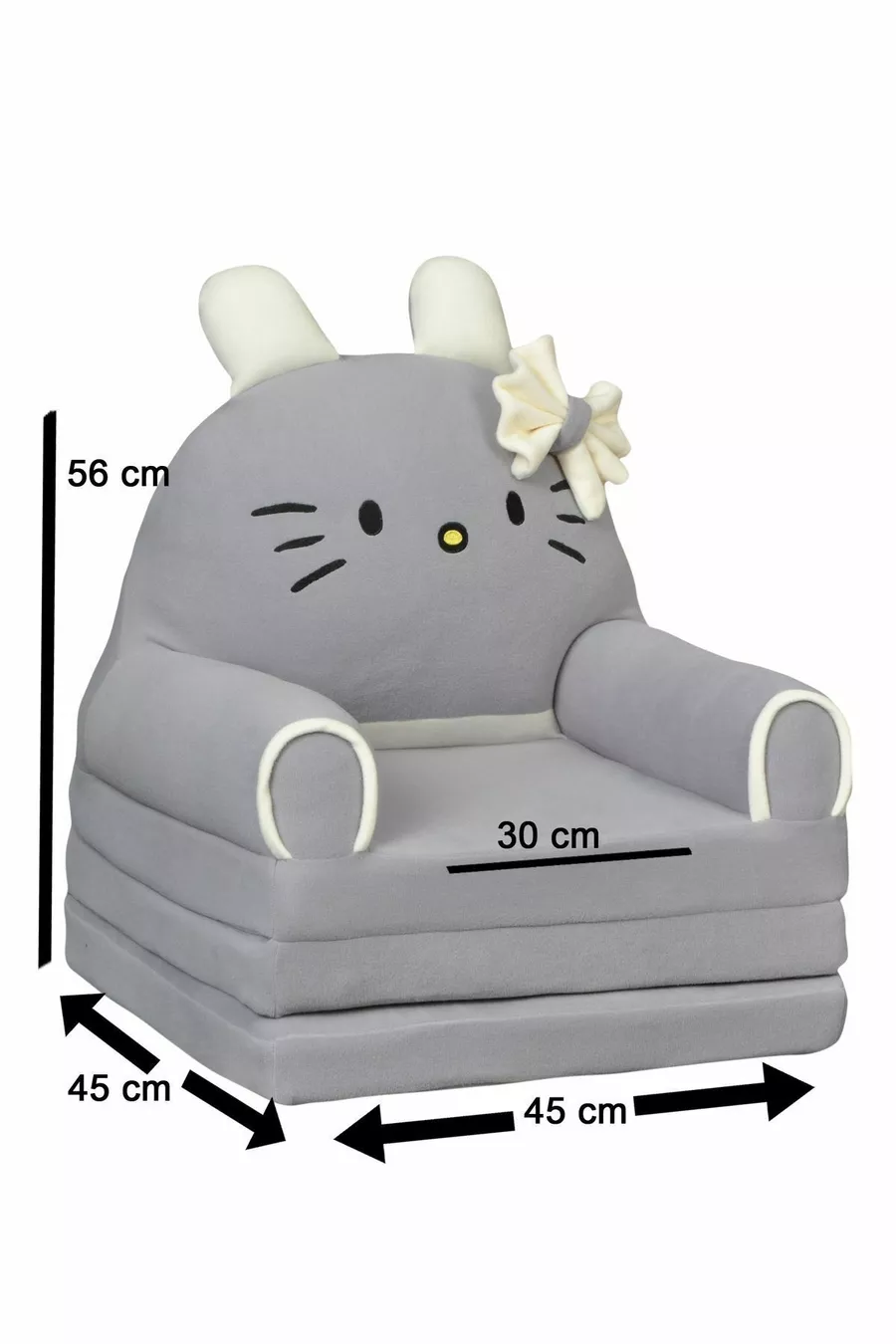 Chaise enfant portable Polar à 3 niveaux, lit pour enfant lavable et transportable