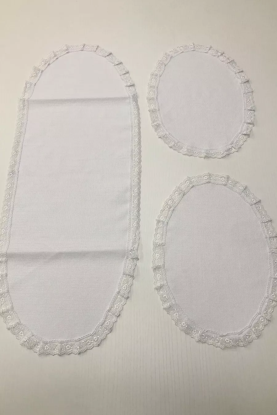 Ensemble de chambre à coucher 3 pièces avec broderie