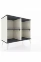 Commode Hyperion 2 étagères Pierre de lune-Anthracite