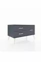 Commode Hyperion 3 étagères Anthracite-Anthracite