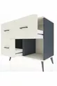 Commode Hyperion 3 tiroirs Anthracite-Silex