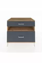 Commode Kronos à une étagère et 2 tiroirs Pin-Anthracite