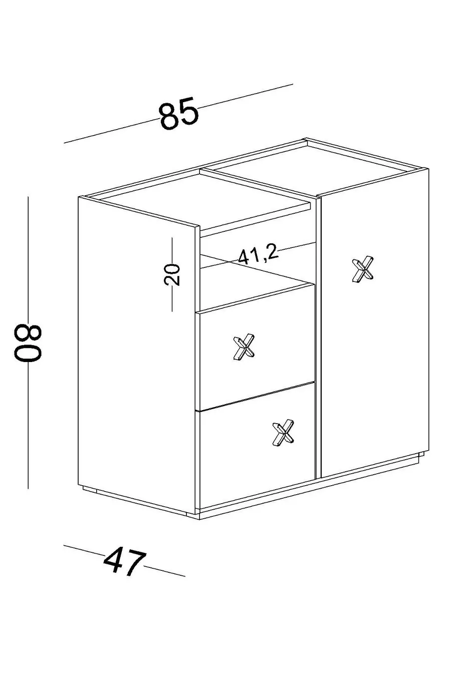 Commode extrême