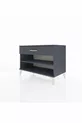 Commode Hyperion à une étagère et un tiroir, anthracite-anthracite