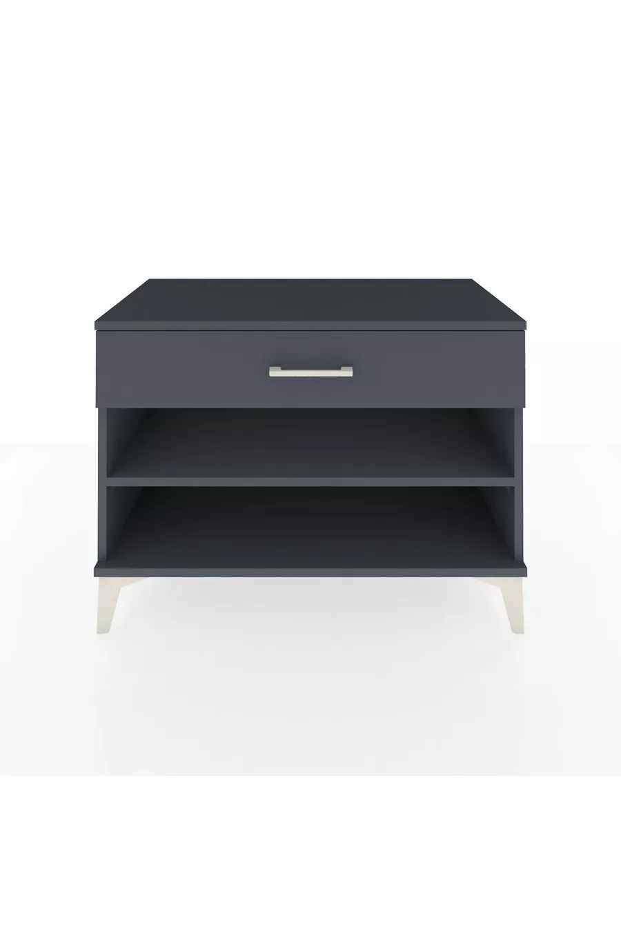 Commode Hyperion à une étagère et un tiroir, anthracite-anthracite