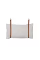 Tête de lit, cadre de lit en cuir et support d'oreiller 2 pièces avec housse d'oreiller couleur moutarde