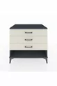 Commode Kronos 3 tiroirs Anthracite-Pierre de lune