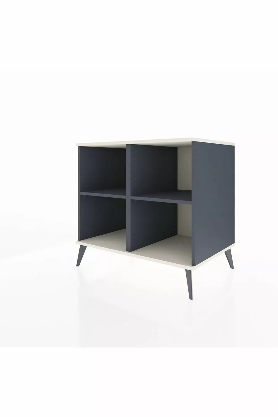 Commode Kronos 2 étagères Anthracite-Gris pierre/Anthracite