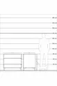Commode Kronos 2 étagères Pin-Pierre de lune