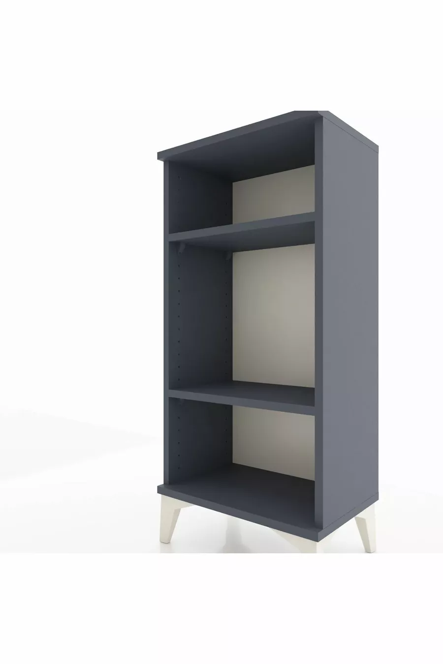 Chevet Arges à 2 étagères Anthracite-Anthracite