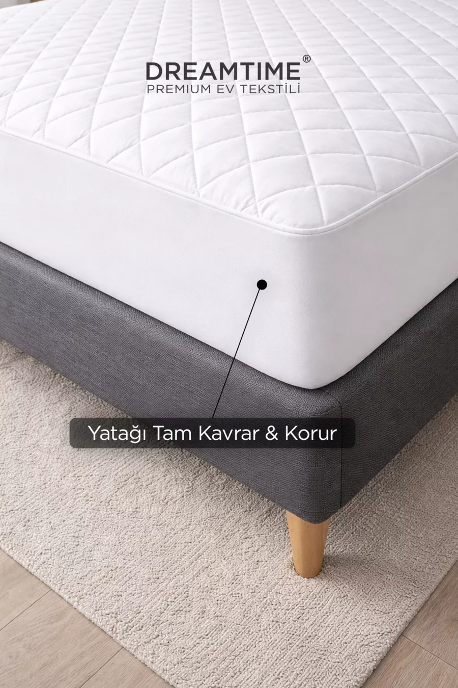 Protège-matelas matelassé ajusté étanche à l'eau avec bords complets | Simple, double, queen, bébé, enfant