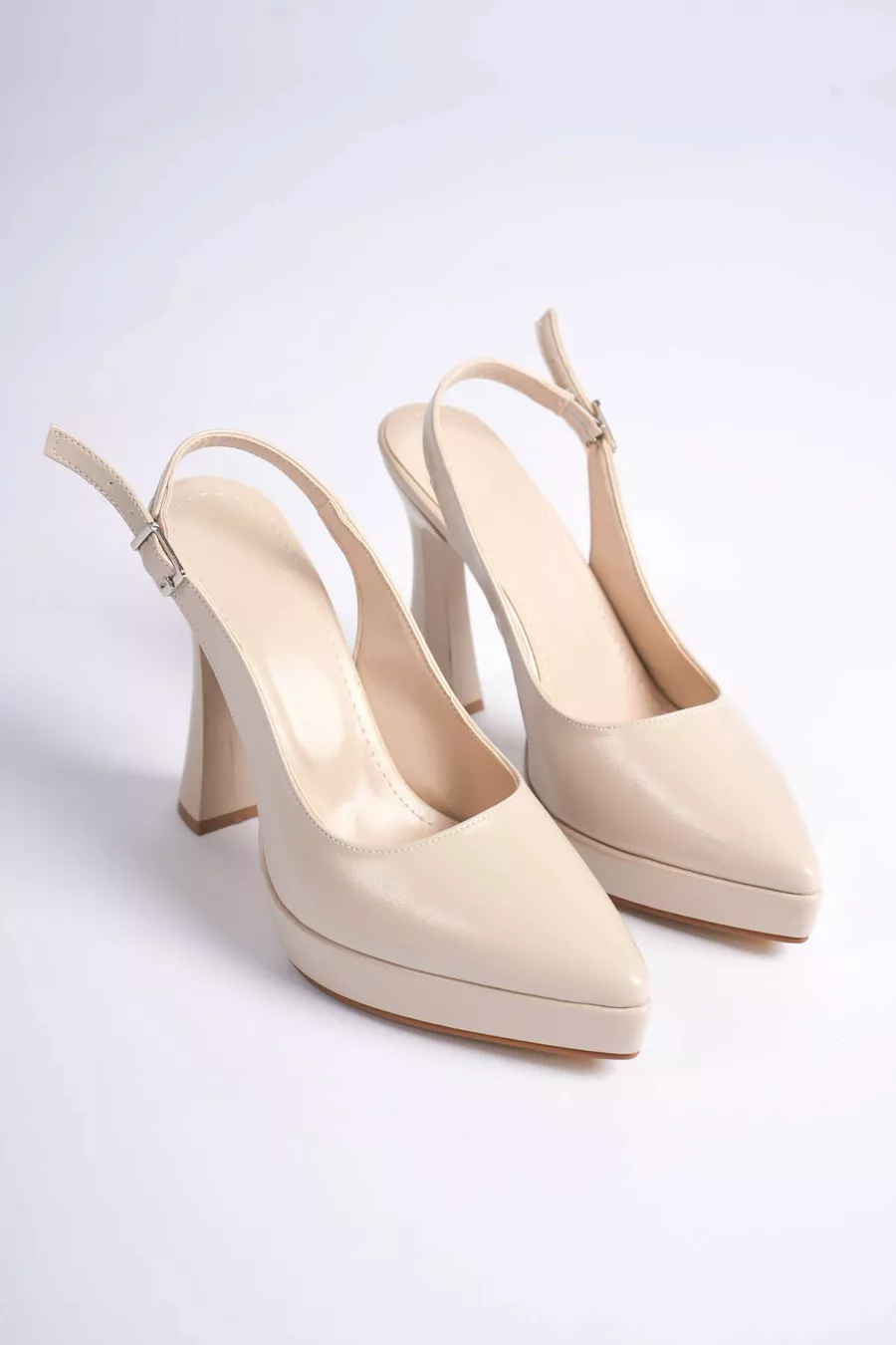 Hera Chaussures à Talon Compensé Beige pour Femme
